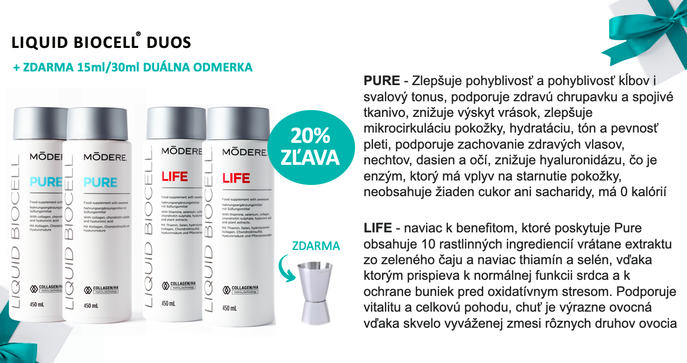 Akcia 20% je na 2xPure alebo 2xLife